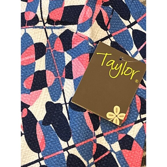 Taylor White Floral Shift Sundress Dress NWT Size 4 Small - Picture 6 of 13